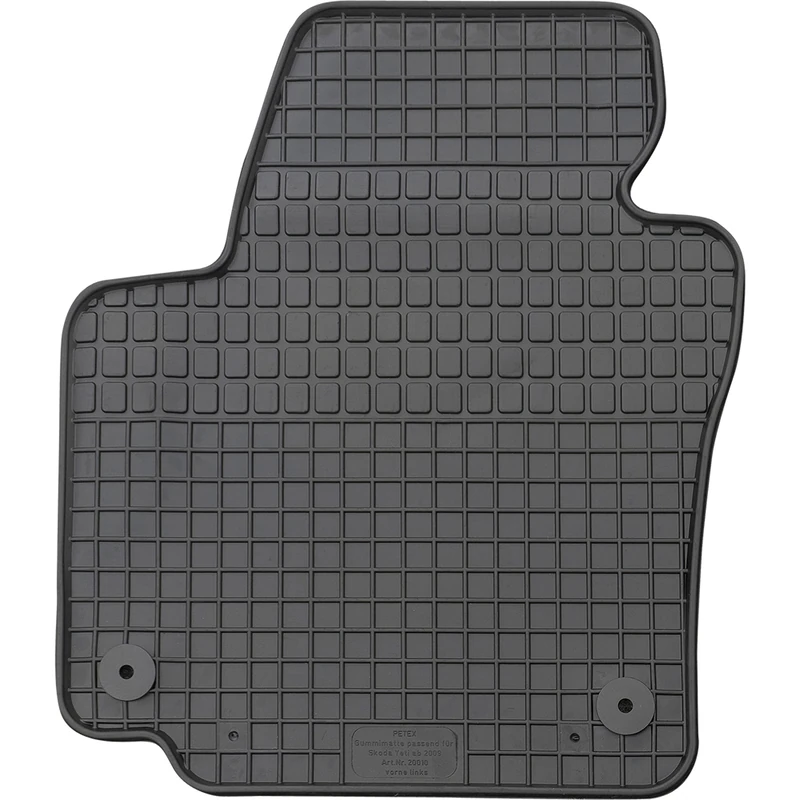 PETEX Fit Driver Rubber Mat Premium 1-Piece Black - Image 1