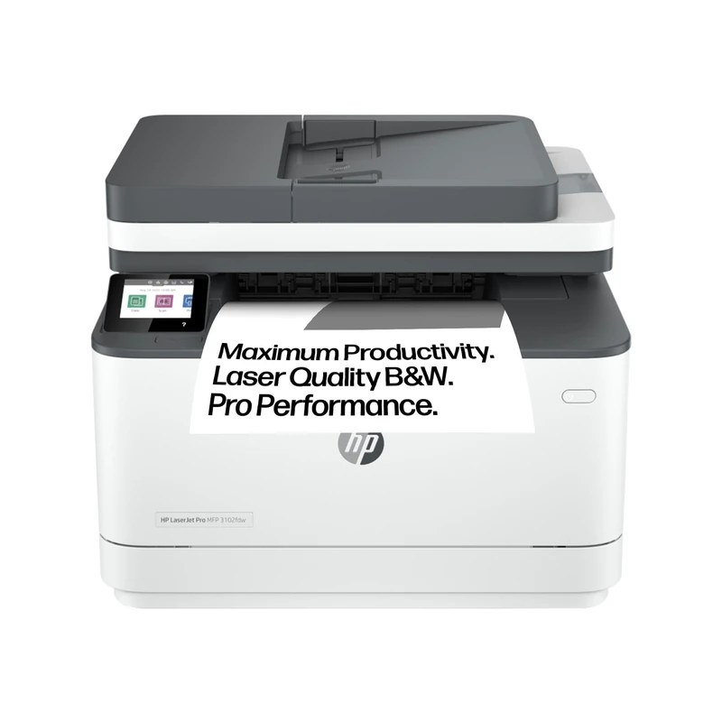 HP LaserJet Pro MFP 3102fdw Wireless Black & White All-in-One Printer | 1 Year Limited Warranty Auto-On/Off technology | Self-heal Wi-Fi | Best for small workteams of up to 7 users