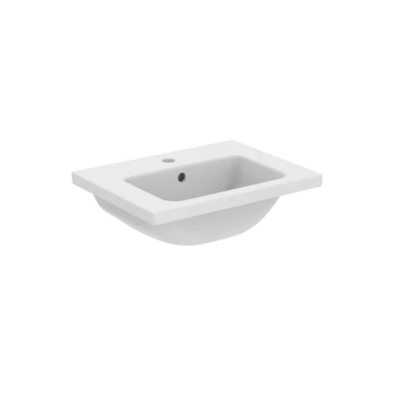 Ideal Standard - i.Life S Top washbasin 51 cm with Shallow Depth to only 38 cm. Furniture and Siphon to Buy Separately. White