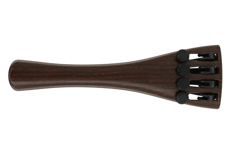 Wittner Cello Tailpiece Standard 1/4-1/8 Hi-Tech Plastic with 4 Fine Tuners Ultra Light Rosewood