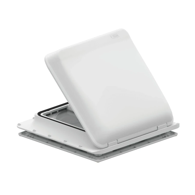 Fiamma Turbo-Vent White Neutral White Frame with Fan and Thermostat for Motorhome