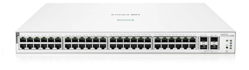 Aruba Instant On 1930 48G Class4 PoE 4SFP/SFP 370W Managed L2 Gigabit Ethernet Switch (10/100/1000) Connexion Ethernet, Black Metal Case