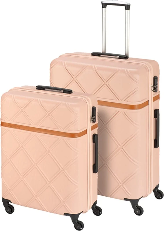 Princess Traveller Whistler, Pink, SML, Hard Shell Trolley with Swivel castors
