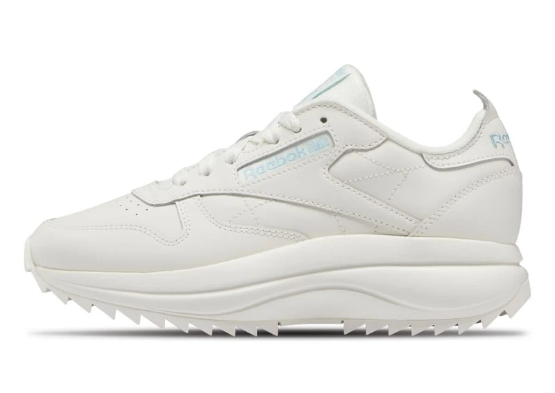Reebok Women Classic Leather SP Extra Sneaker, Chalk/Blue Pearl/Chalk, 6