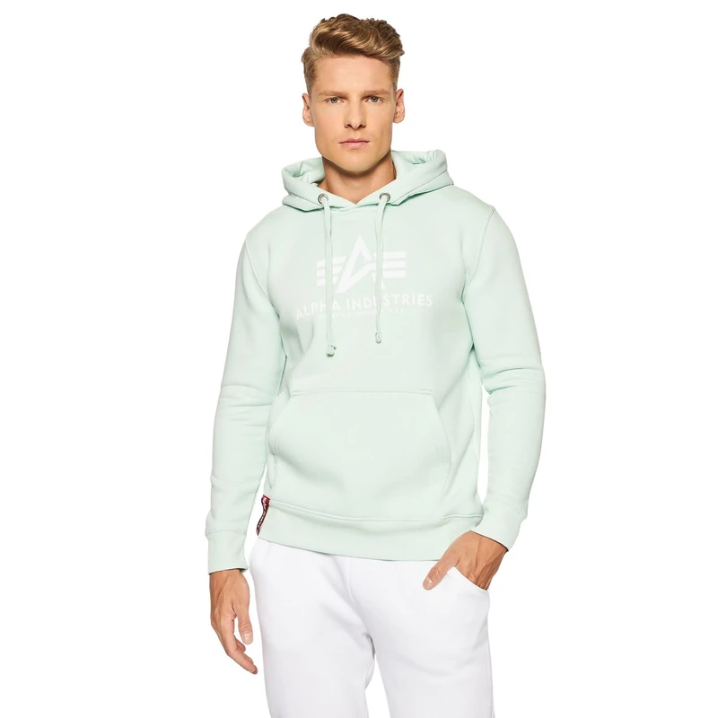 ALPHA INDUSTRIES Men's Basic Hoody HOODY, 659-ivy green,