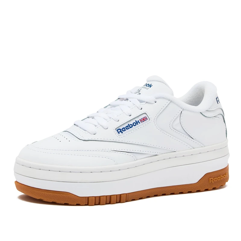 Reebok Women Club C Extra Sneaker, FTWR White/FTWR White/Vector Blue, 2.5