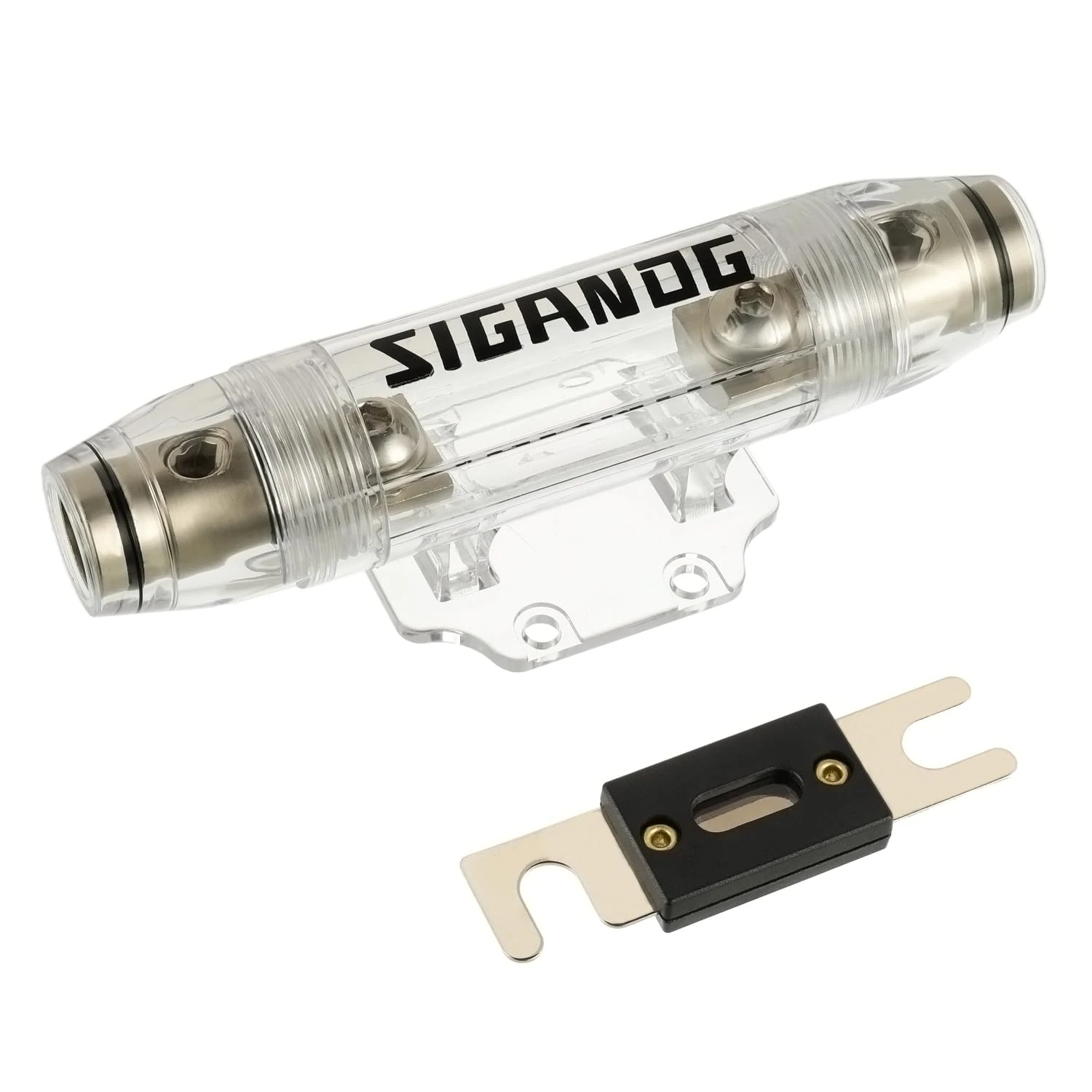 SIGANDG In-Line ANL Fuse Holder 0/2/4 Gauge AWG with 250 Amp Fuse