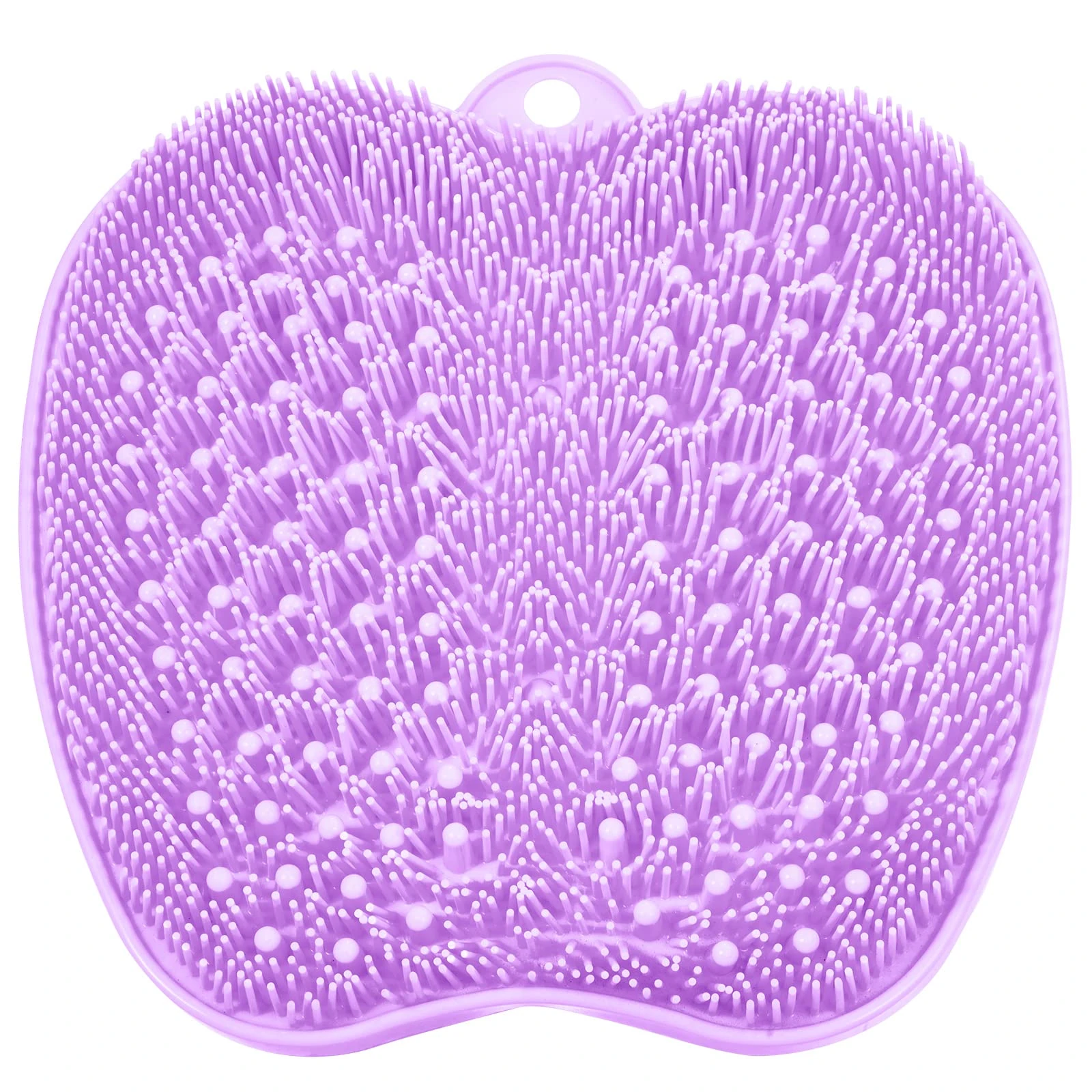 HONYIN Larger Foot Scrubber for Shower with Non-Slip Suction Cups - Cleans, Exfoliation, Massages Your Feet Without Bending, Foot Circulation & Relieve Tired Feet - Purple