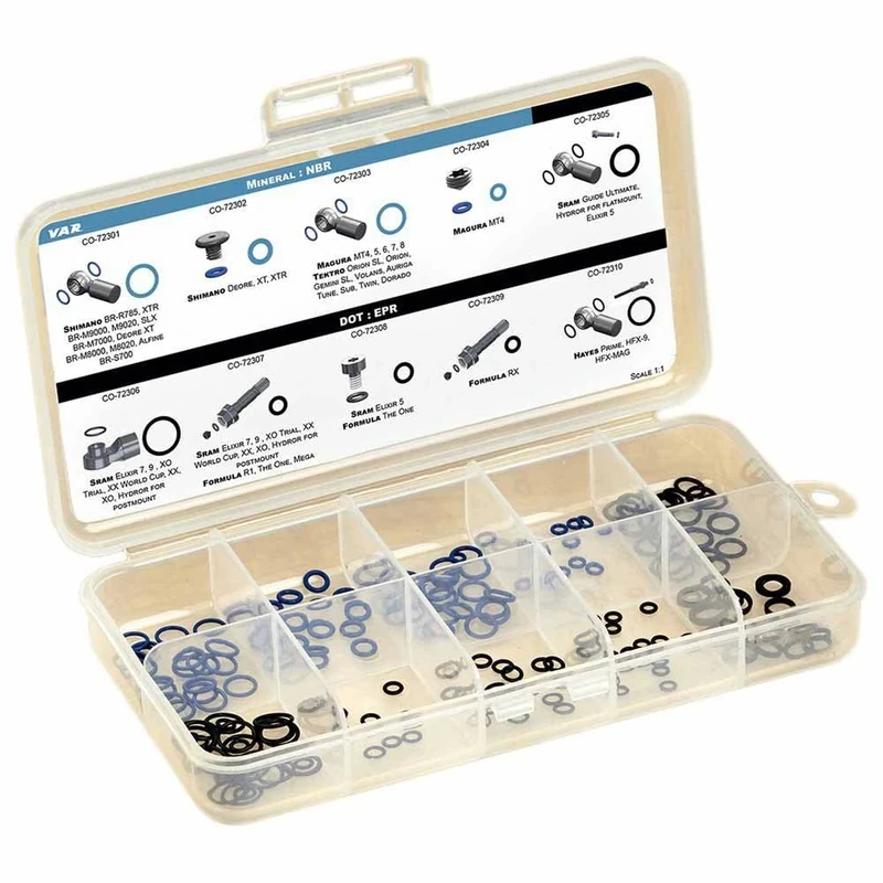 Shimano VAR O'Ring Kit for Brakes Hand Tools for Bicycles, Adults, Unisex, Multicoloured, One Size