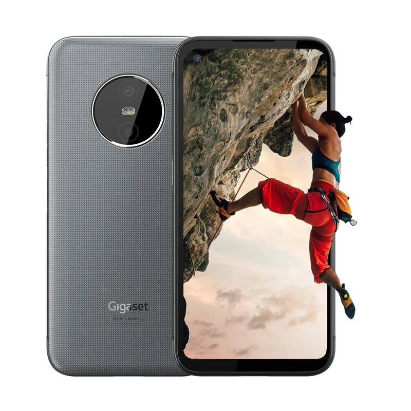 Gigaset GX6 Outdoor Smartphone 5G - Military Standard, Dust & Waterproof IP68 - 6,6" FHD+ Display with Gorilla Glass, 128GB+6GB RAM - 50MP Camera - Fast Charging - Android 14 compatible, Titanium Grey