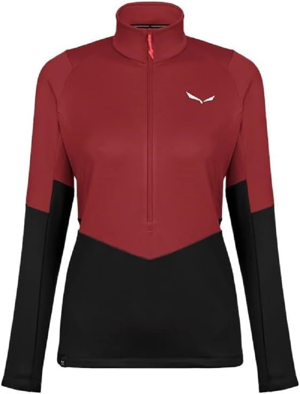 Salewa Puez Polarlite Half Zip Fleece Women, Syrah Camou, L, Female