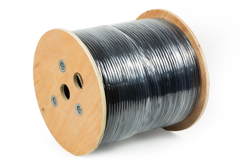 UTP SOLID CABLE FOR NETWORKS CATEGORY 6 PE SHEATH FOR OUTDOOR AWG23 MATERIAL CCA MILK MT 305 - Image 1