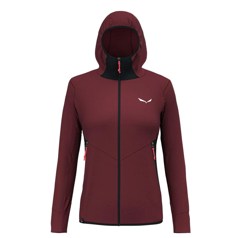 Salewa Lavaredo Hemp Hooded Jacket Women, Red, L