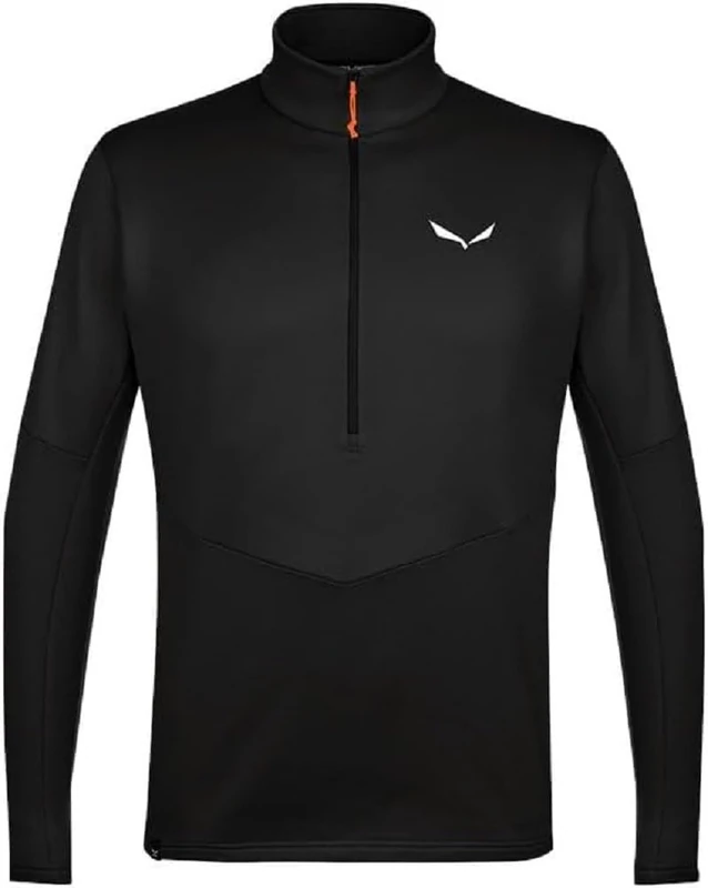 Salewa Puez Polarlite Half Zip Fleece Men , Black Out, 50/L, Male