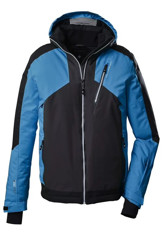 Killtec (KILAH) KSW 117 MN SKI JCKT 38716-000 Men's Ski Jacket with Zip-Off Hood and Snow Guard XL Sky Blue