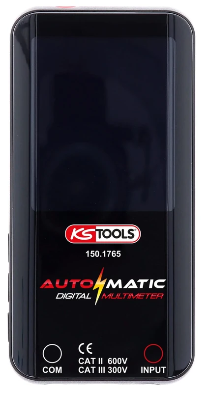 KS Tools 150.1765 Automatic Digital Multimeter with Test Probes Red/Black