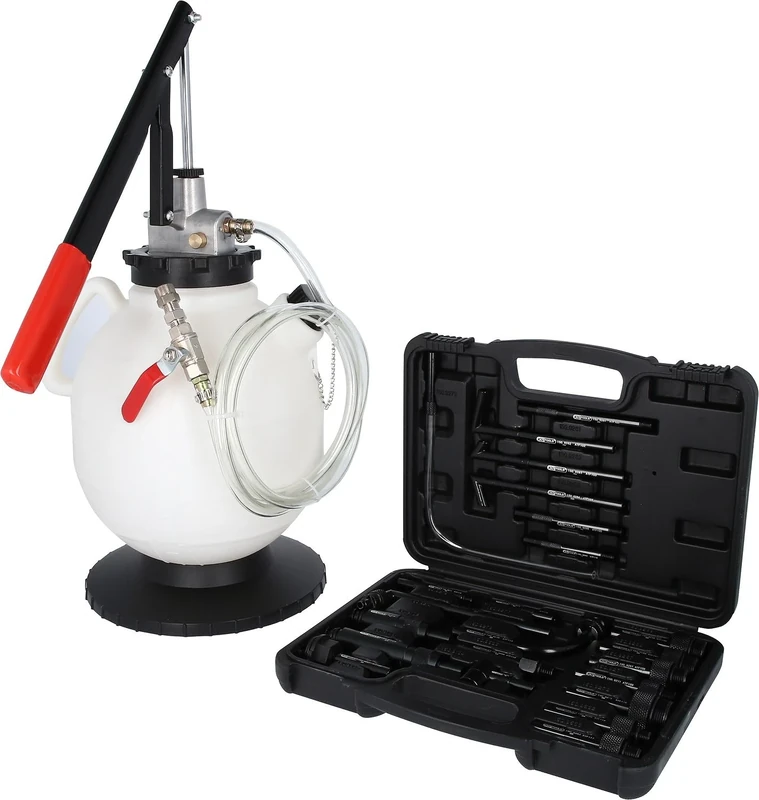 KS Tools 150.9105 Universal Gear Oil Filling System Set with 23-Piece Adapter Set