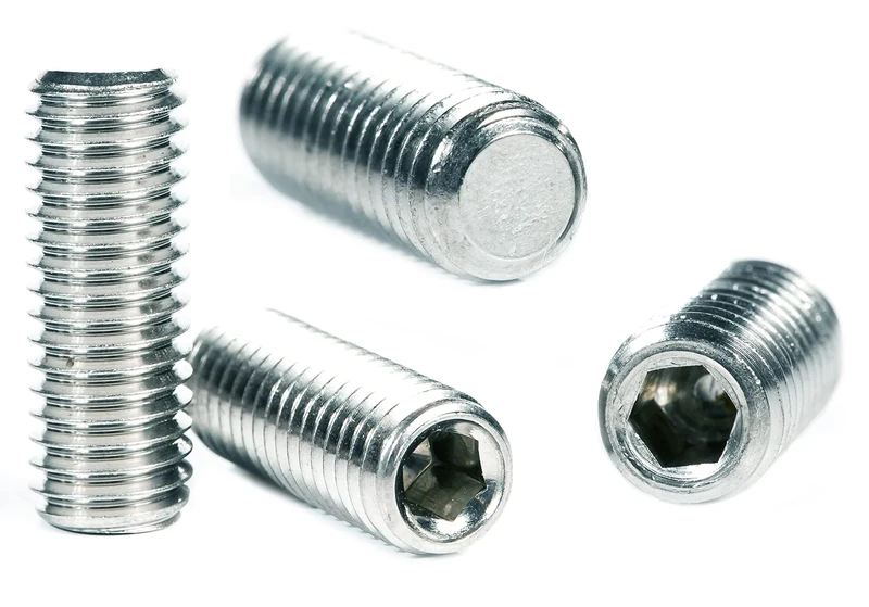 M8 (8mm x 25mm) Grub Screws Flat Point Carbon Steel Set Screw Metric Thread Allen Socket Key ISO 4026 (Pack of 20) B05BC