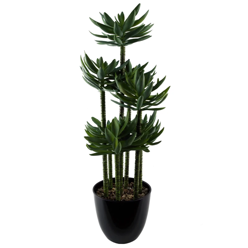 Leaf Design UK Artificial Yukka Tropical House Plant, 60 cm