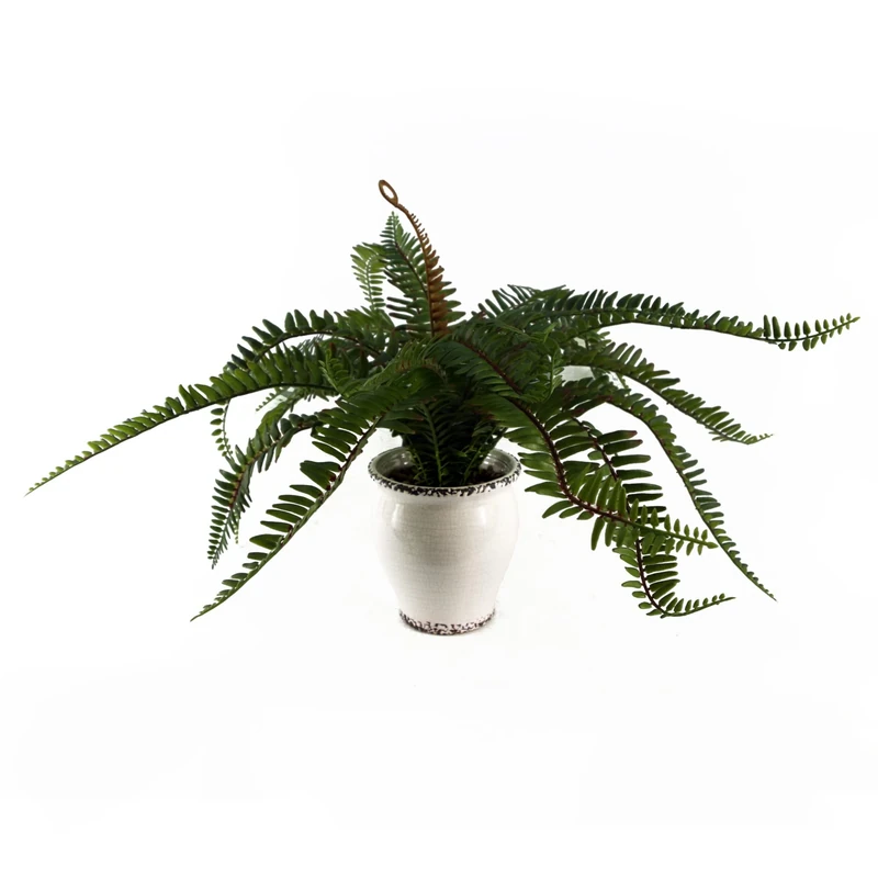 Leaf Artificial Realistic Natural Look Moss Fern in Pot,40cm