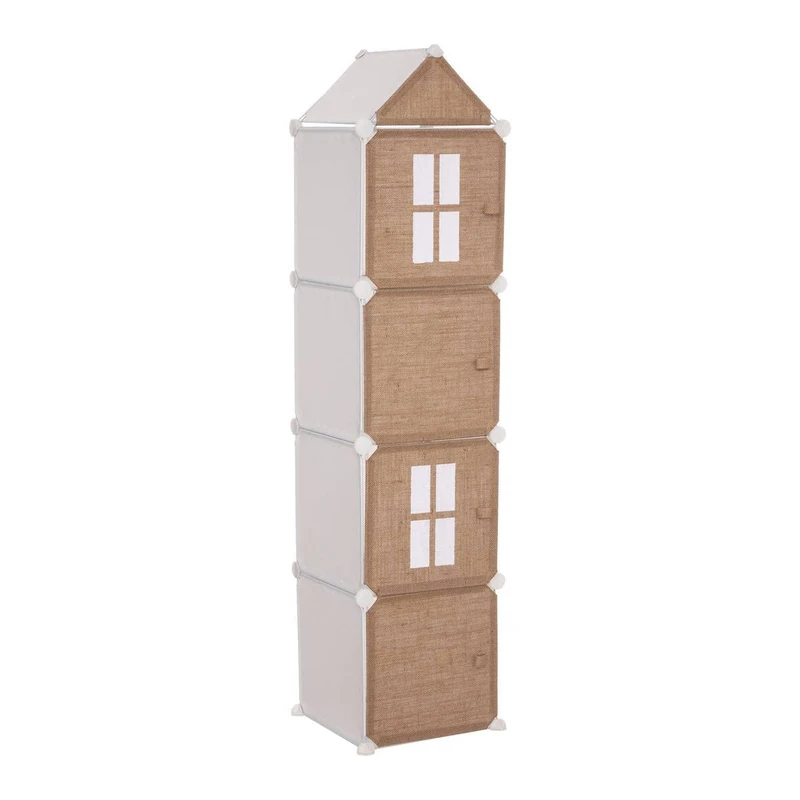 Almacén Children's Storage Column in Metal and Jute, 34x32x140