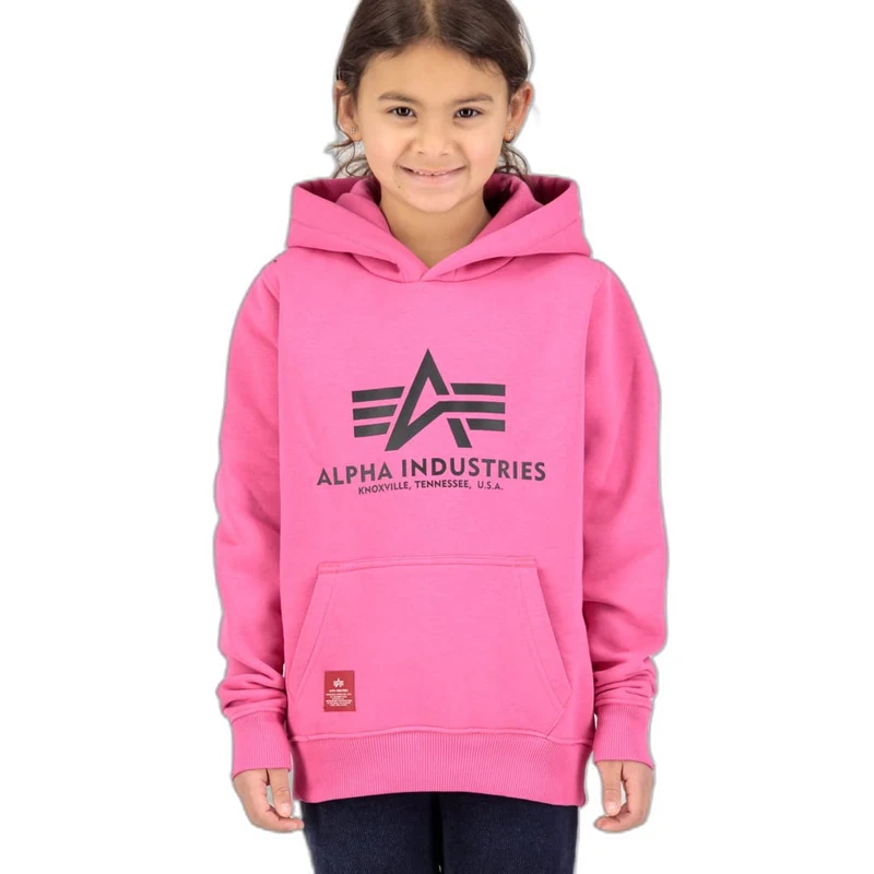 ALPHA INDUSTRIES Unisex Kids Basic Hoody Kids/Teens HOODY, 651-magenta,