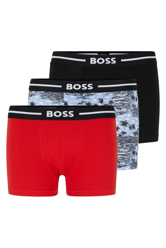 BOSS Men's Underwear (Pack of 3), Electric Blue, M