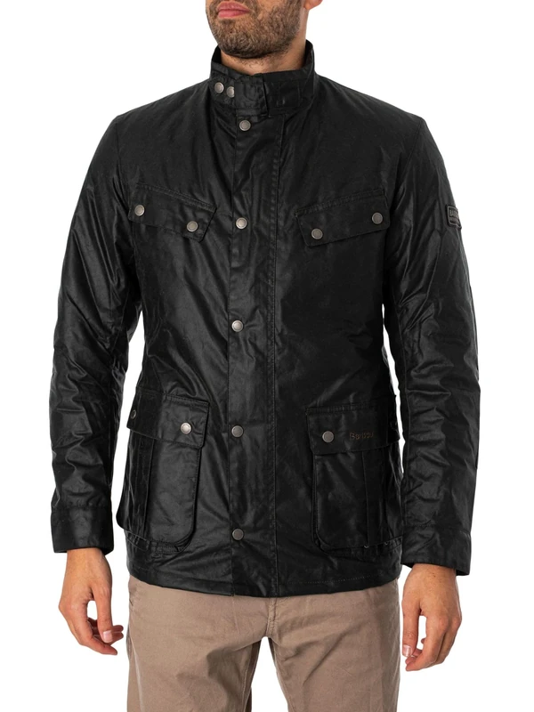 Barbour International Duke Waxed Jacket Sage MWX2140SG91