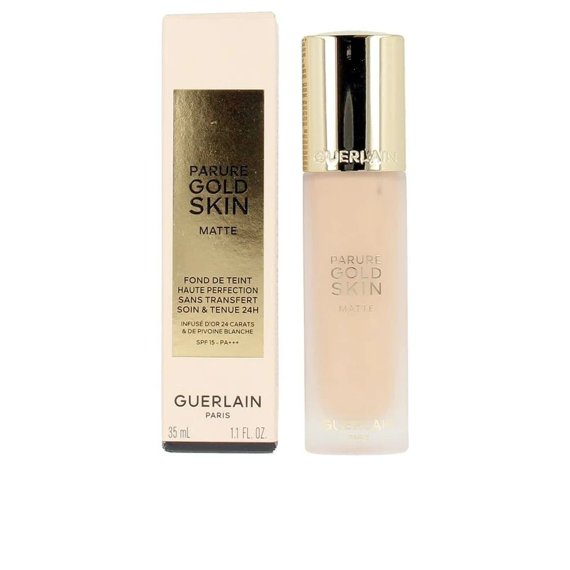 Parure Gold Skin Matte 24H Wear No-Transfer Foundation SPF 15-1N Neutral by Guerlain for Women - 1.1 oz Foundation