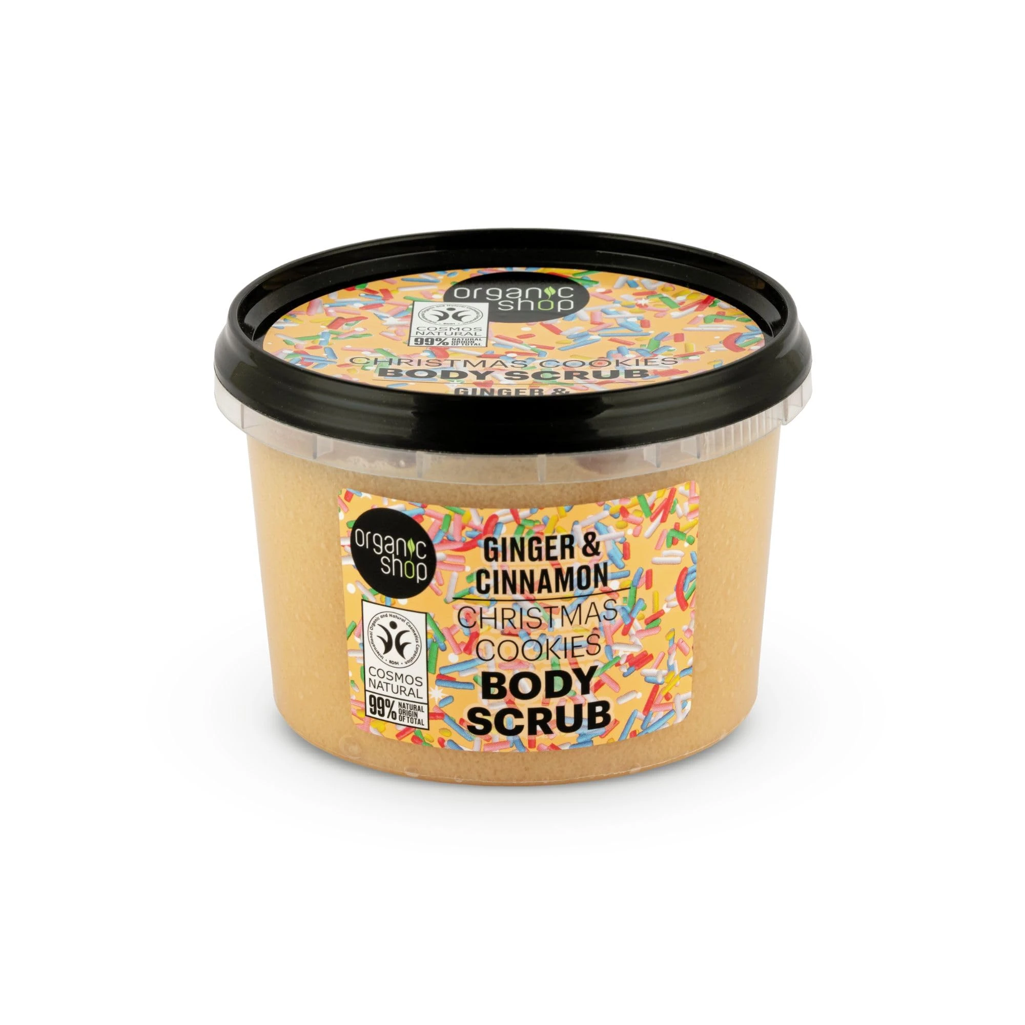 Organic Shop 250ml Body Scrub Christmas Cookies Ginger & Cinnamon