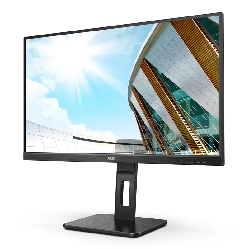 AOC 24P2QM -24 Inch FHD Monitor, VA, 75Hz, 4ms, height Adjust, USB Hub, Speakers, Adaptive Sync,low blue mode, Flicker free, Vesa 100x100 (1920 x 1080, 300 cd/m², HDMI 1.4 / DP 1.2 / USB 3.2), Black