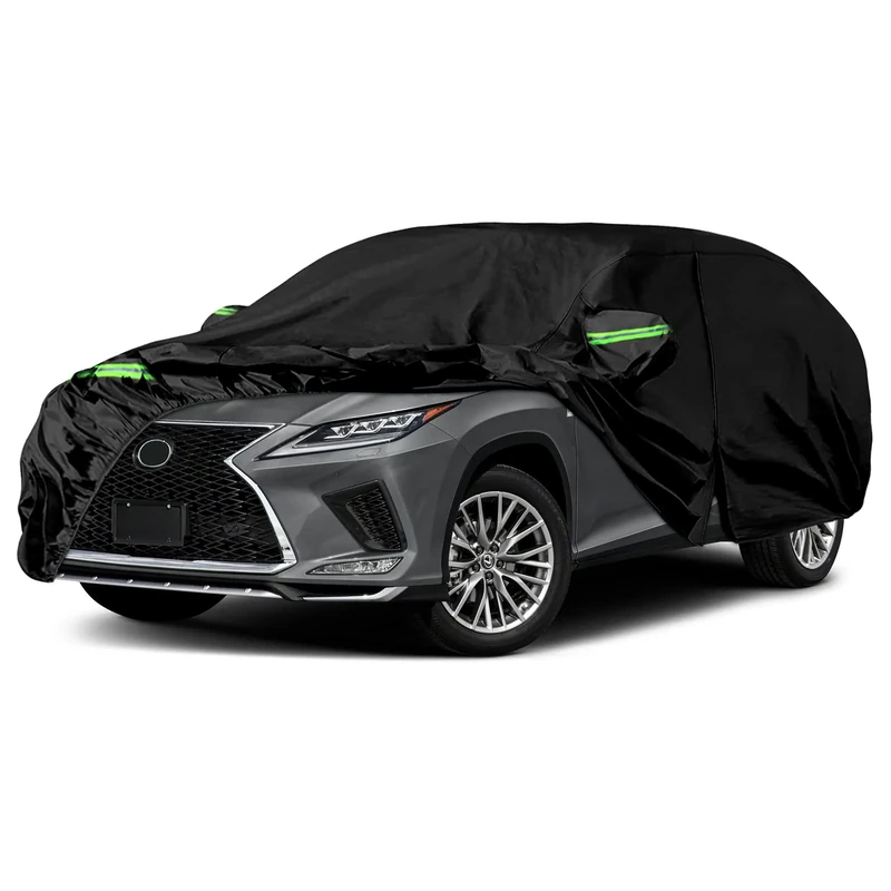 Waterproof Covers Replacement for Lexus RX350 RX450H RX500H 2008-2023, 6-Layer All Weather Auto Covers with Zipper & Windproof Bands for Snow, Rain, Dust, Hail (RX)