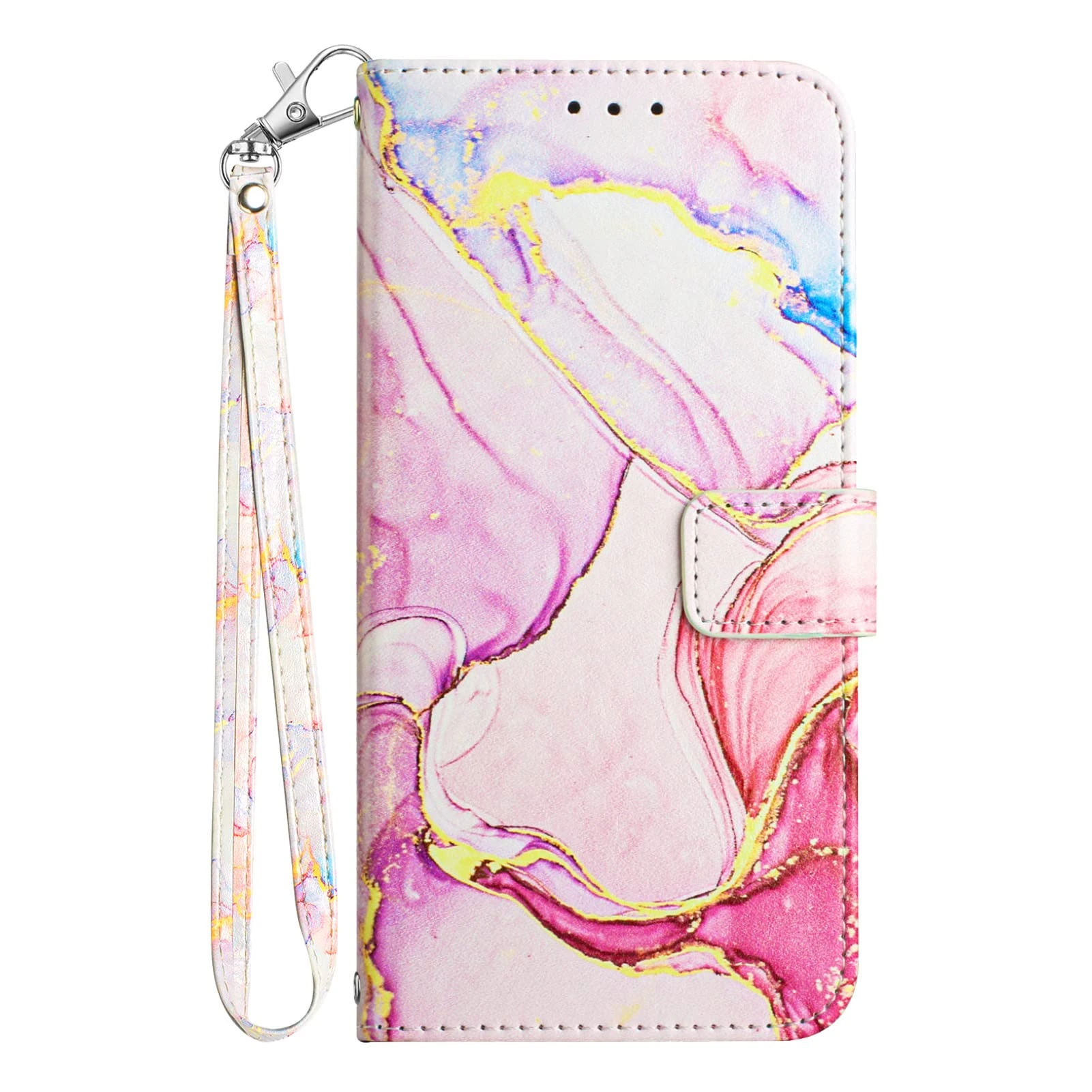 Knoowcase for Samsung Galaxy A23 5G Phone Case Shockproof Marble Cover PU Leather Wallet Bumper with Card Slots Magnet Kickstand Full Protection Shell Case for Samsung A23 5G, Rose Gold