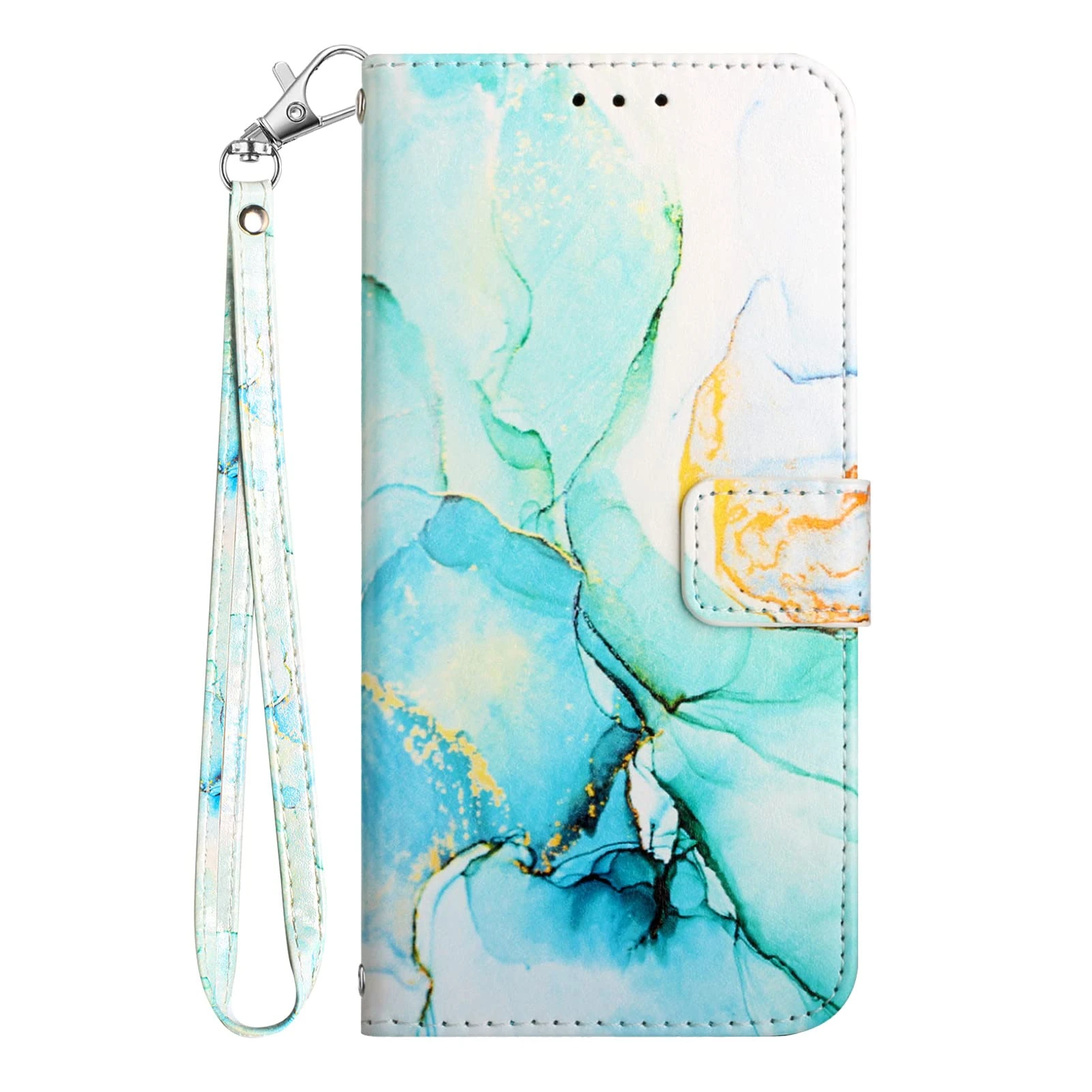 Knoowcase for Samsung Galaxy A23 5G Phone Case Shockproof Marble Cover PU Leather Wallet Bumper with Card Slots Magnet Kickstand Full Protection Shell Case for Samsung A23 5G, Green