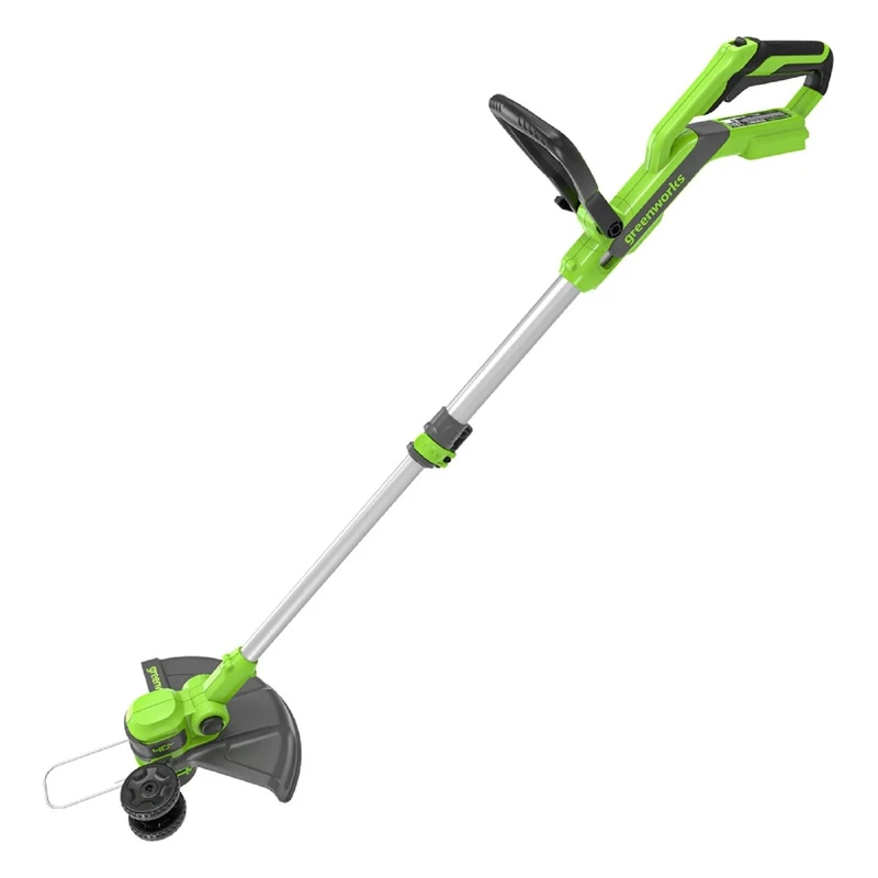 Greenworks 40V Cordless Strimmer Lawn Edger With Wheel For Small To Medium Gardens, 33cm Cutting Width, Autofeed 1.65mm Nylon Line, WITHOUT 40V Battery & Charger, 3 Year Guarantee G40LT33