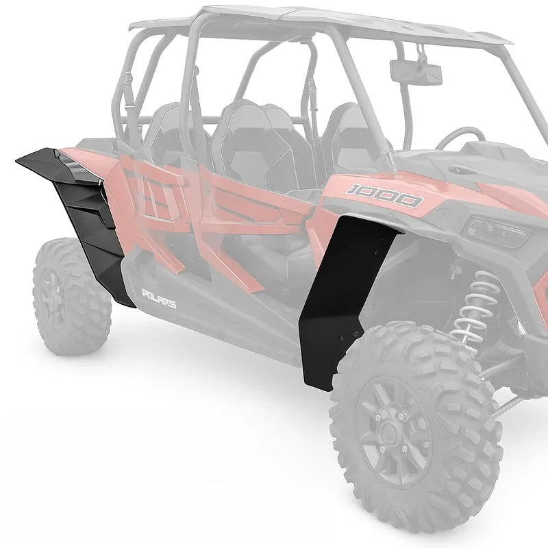 A & UTV PRO Wider Front Mud Flaps & Rear Fender Flares Kit for Polaris RZR XP/XP 4 1000 2014-2023, XXL Extended Mud Guards Extension Splash Proof Accessories, 6PCS