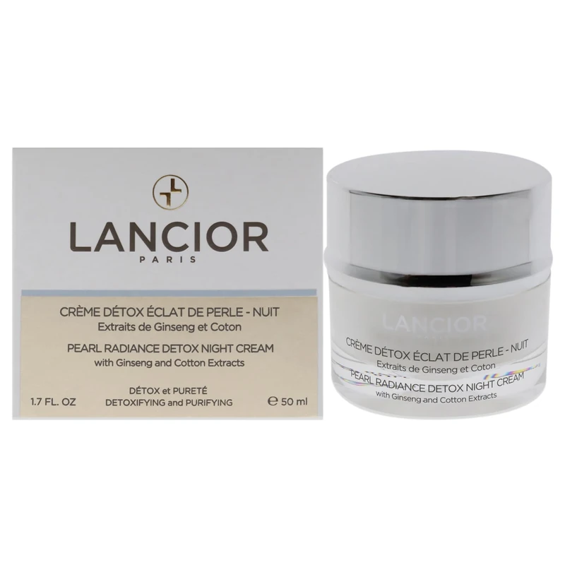 Lancior Pearl Radiance Detox Night Cream - Helps Defend And Protect Skin Against Pollution - Moisturizes And Nourishes - Delivers Freshness And Radiance To Complexion - Natural Ingredients - 1.7 Oz