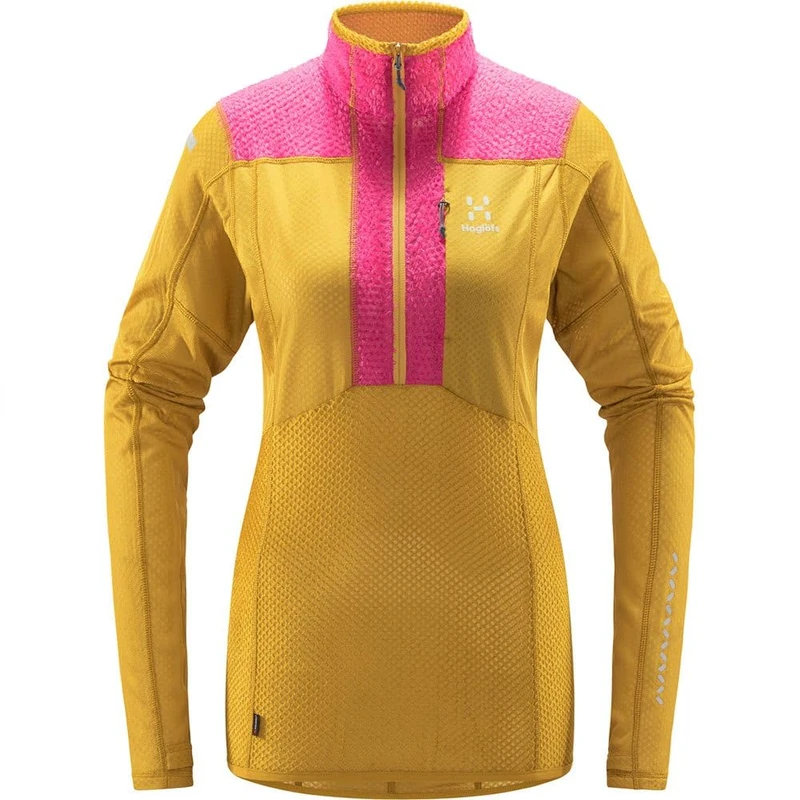 Haglöfs HAGLOFS 605369_4WT L.I.M MID FAST TOP WOMEN Jacket Women's AUTUMN LEAVES/ULTRA PINK Size XS