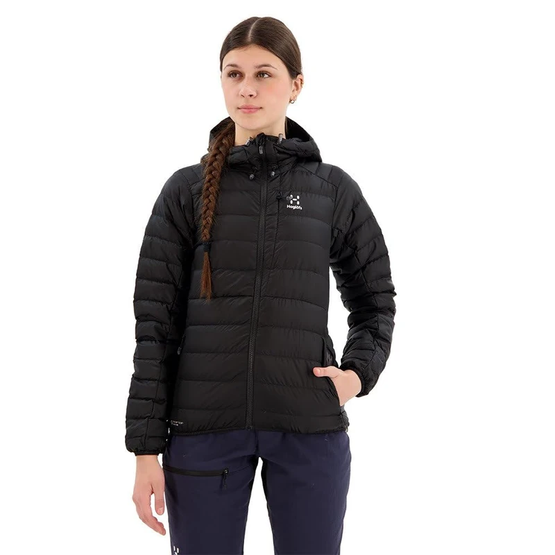 HAGLOFS 605387_2C5 MIMIC SILVER HOOD WOMEN Jacket Women's TRUE BLACK Size S