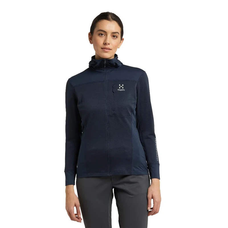 Haglöfs HAGLOFS 605371_3N5 L.I.M MID MULTI HOOD WOMEN Sweatshirt Women's TARN BLUE Size XS