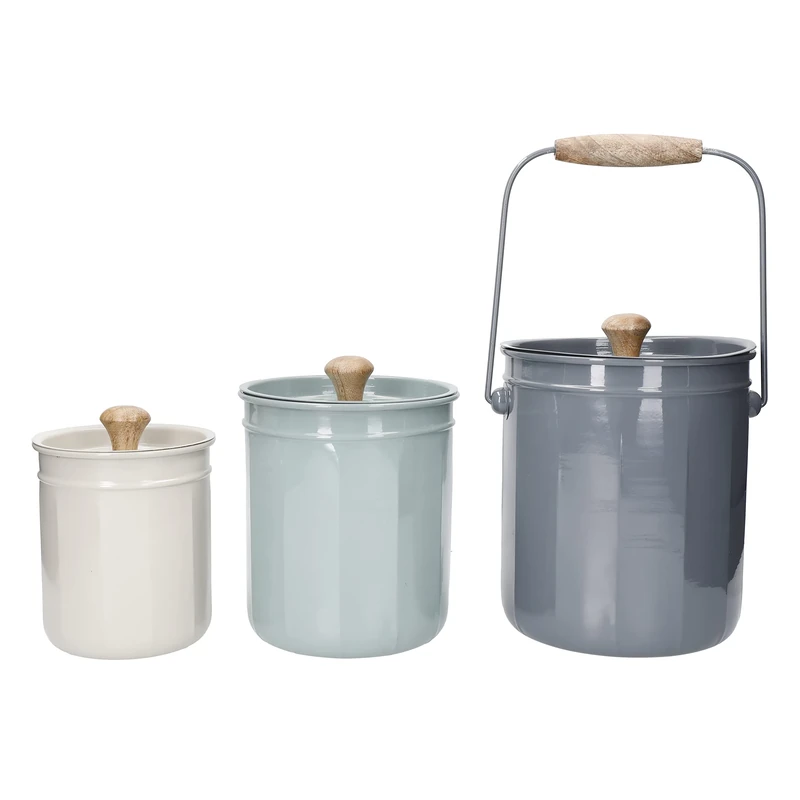 KitchenCraft Compost and Storage Set, 3 Pieces, Gift Boxed