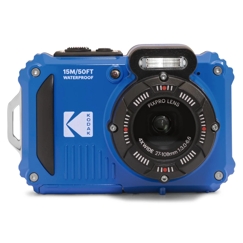 Kodak PIXPRO WPZ2 16MP 4x Zoom Tough Compact Camera - Blue