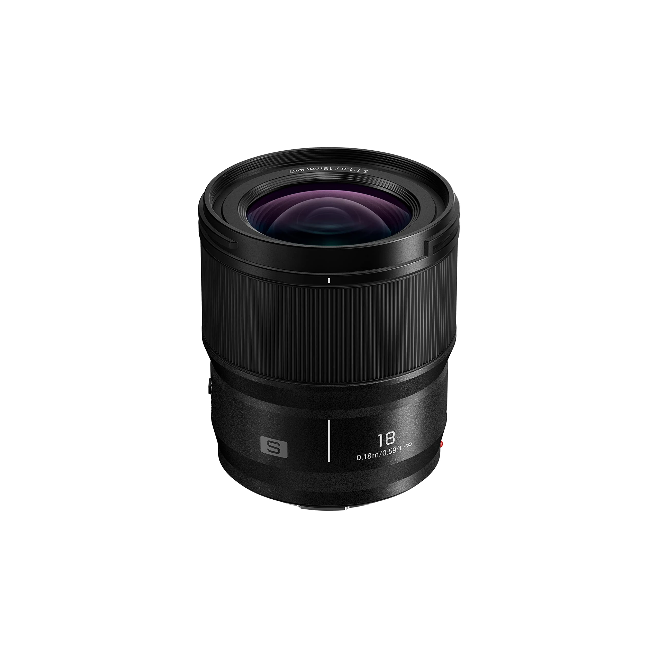 Panasonic S-S18E Lumix S 18mm Ultra Wide-Angle Lens F1.8 O.I.S., Compact & Lightweight Design, 3 ASPH / 1 UED / 3 ED / 1 UHR