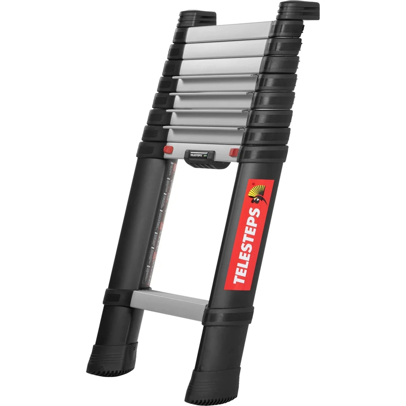 Telescopic ladder 3m from TELESTEPS I Made in Sweden I Prime Line I Compact quality ladder with patented premium design I Triangular stiles I EN 131 certified I 72230-581 - Image 1