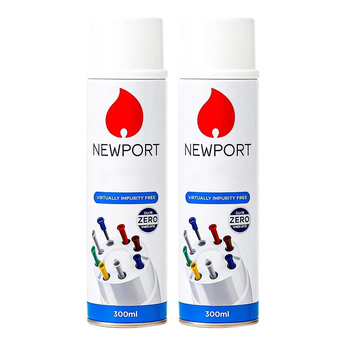 Karrma Ltd.| Newport Gas For Lighters 300ml Compatible with All Lighters BBQ, Candle, Camping, Gas, Kitchen, Cooking Lighter - Pack of 2 x 300ml