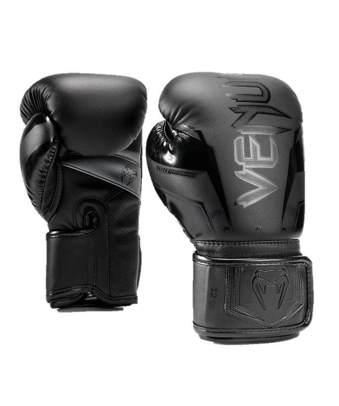 Venum, Elite Evo Boxing Gloves, Unisex Adult, 10 Oz, Black/Black