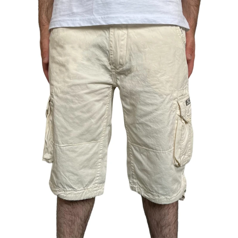 Alpha Men's Jet Bermuda Shorts, 578-jet Stream White, 27W