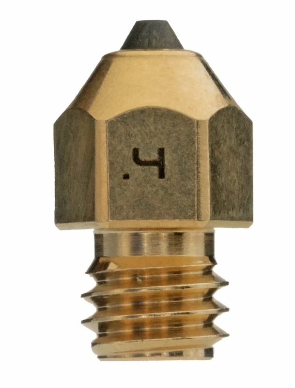 Diamondback Nozzles – MK8 Compatible – Polycrystalline Solid Diamond Tip 3D Printer Nozzles, Improved Extrusion, Any Filament, Long Life, Wear Resistant, Layer Adhesion, USA Made (0.4mm)