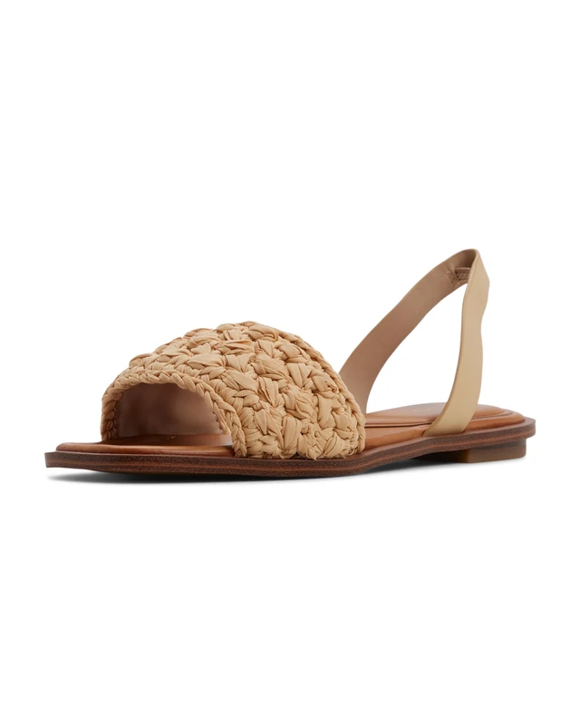 Aldo Women's Solena Flat Sandal, Natural, 5 UK