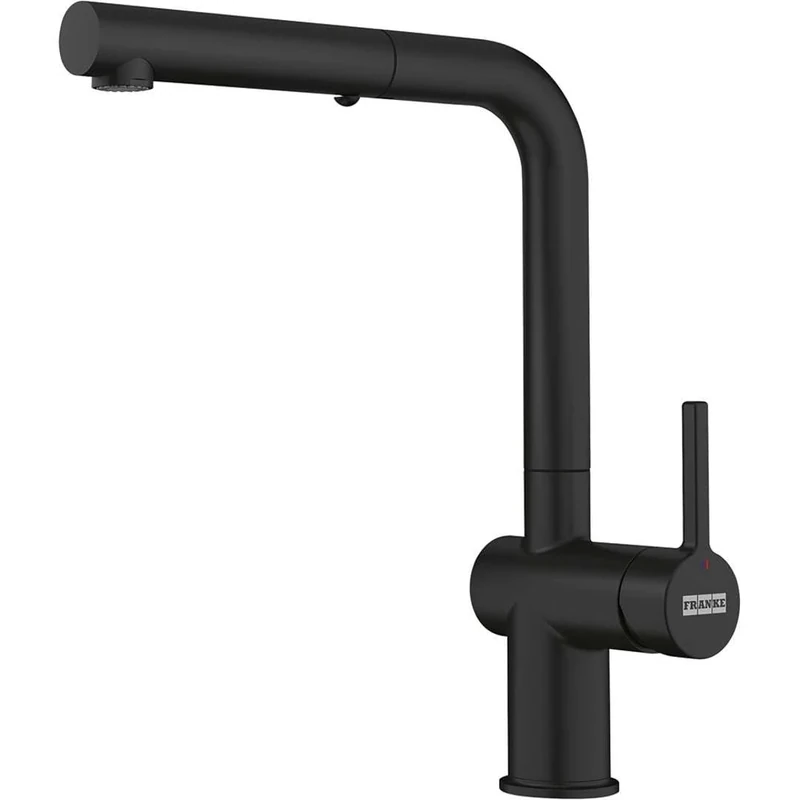 Kitchen Sink tap with a Pull-Out spout and Spray Function from Franke Active L Pull-Out Spray - Black matt - 115.0653.382